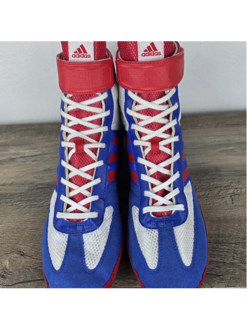 Adidas Combat Speed 4 Wrestling Shoes Size 12 Red White Blue